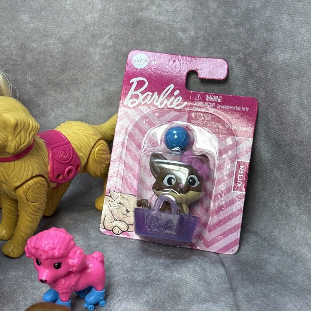 Huge Lot Of Barbie Chelsea 30 Pets Dogs Cats Pony & House Accessories Brushes